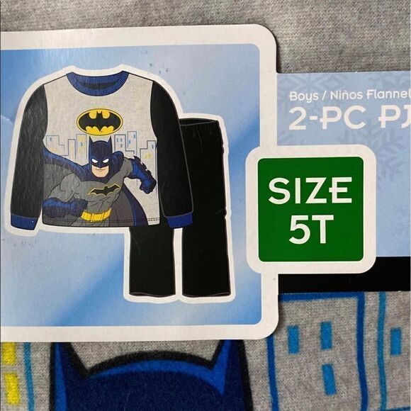 Batman 5Toddler Boys 2 Piece Pajama Set - Picture 2 of 6